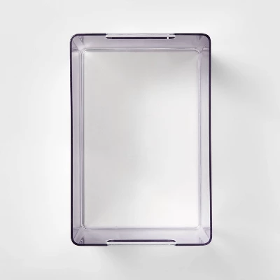 Bathroom Organizer Bin With Handles Clear - Brightroom™ 4 Bathroom Organizer Bin With Handles Clear - Brightroom™ - Image 2