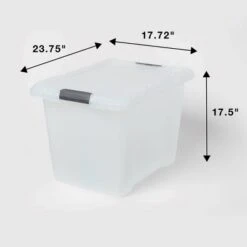 Large Frosted Latching Storage Box - Brightroom™: Stackable Clear Tote, 76L Capacity, Polypropylene, Universal Storage 9 Large Frosted Latching Storage Box - Brightroom™: Stackable Clear Tote, 76L Capacity, Polypropylene, Universal Storage -Brightroom GUEST 5f3a33cb 8af8 4e67 a7ae b359e83eb08e