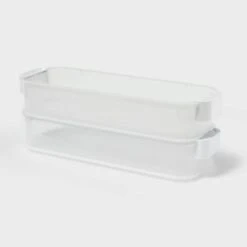 Click In Place 3qt Shallow Slim Plastic Storage Bin For Home And Office Organization Green Tint - Brightroom™ 7 Click In Place 3qt Shallow Slim Plastic Storage Bin For Home And Office Organization Green Tint - Brightroom™ -Brightroom GUEST 60b78de5 a10b 42a0 81a0 1cc1253ce279