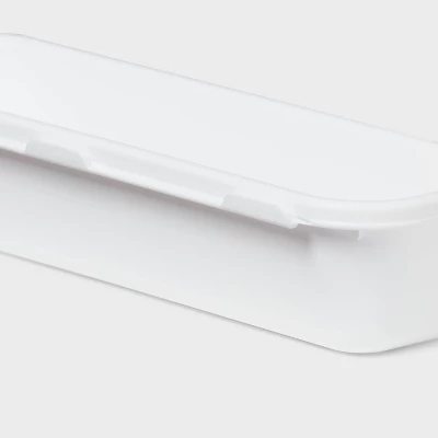 8pc Plastic Drawer Organizer Set White - Brightroom™: Modern In-Drawer Flatware Storage, Multiple Compartments, Dishwasher-Safe 4 8pc Plastic Drawer Organizer Set White - Brightroom™: Modern In-Drawer Flatware Storage, Multiple Compartments, Dishwasher-Safe - Image 2