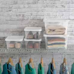 16qt Clear Storage Box With Lid White - Brightroom™ 15 16qt Clear Storage Box With Lid White - Brightroom™ -Brightroom GUEST 69ac66f0 fc6c 400d beca eb29784649e1