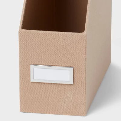 Canvas Magazine Holder Light Brown - Brightroom™: Desk & Office Organization, Polyester Canvas, 4 Canvas Magazine Holder Light Brown - Brightroom™: Desk & Office Organization, Polyester Canvas, - Image 2