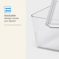 6L Stacking Clear Bin With Lid - Brightroom™: PET Material, Stackable Storage For Crafts & Cleaning Supplies 8 6L Stacking Clear Bin With Lid - Brightroom™: PET Material, Stackable Storage For Crafts & Cleaning Supplies -Brightroom GUEST 6b3a888c a2dd 4416 a6f3 4fe3a6af7df2