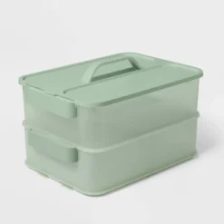 Click In Place 10qt Plastic Storage Bin For Home And Office Organization Green Tint - Brightroom™ 7 Click In Place 10qt Plastic Storage Bin For Home And Office Organization Green Tint - Brightroom™ -Brightroom GUEST 6c756ada ee75 4ac0 b6d2 f141471256a7