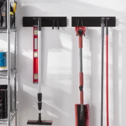 Extension Cord And Hose Garage Hook - Brightroomâ„¢: Steel Wall Storage, Powder-Coated, 30lb Capacity, Black