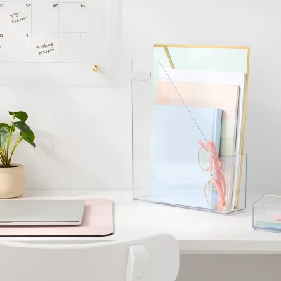 Clear Magazine File Holder - Brightroom 3 Clear Magazine File Holder - Brightroom