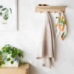 Over The Door Multi Function Basket And Hook Light Brown - Brightroomâ„¢