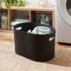 1.5bu Felt Laundry Basket Black - Brightroom™: Heavy Duty Clothes Basket, Polyester, 2 Handles, 3570 Volume 1 1.5bu Felt Laundry Basket Black - Brightroom™: Heavy Duty Clothes Basket, Polyester, 2 Handles, 3570 Volume -Brightroom GUEST 787d27f2 7ecf 4840 ab94 cdb3fad0b0af