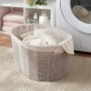 Twisted Paper Rope Oval Laundry Basket - Brightroom™: Gray, Removable Liner, 252 Volume, 2 Handles 1 Twisted Paper Rope Oval Laundry Basket - Brightroom™: Gray, Removable Liner, 252 Volume, 2 Handles -Brightroom GUEST 79fa9a6f 7a31 4b83 832c b0f386638e37