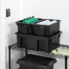 Medium Stackable Storage Bin - Brightroom™: Black Polypropylene Utility, 9.25 Volume, 22.79x15.98x8.39, Universal Storage 1 Medium Stackable Storage Bin - Brightroom™: Black Polypropylene Utility, 9.25 Volume, 22.79x15.98x8.39, Universal Storage -Brightroom GUEST 7ac043d7 f0ee 4e5a b7f0 c9025403115f