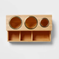 12" X 7" X 6" Bamboo Hair Tools Organizer With 5pc Magnets - Brightroom™ 6 12" X 7" X 6" Bamboo Hair Tools Organizer With 5pc Magnets - Brightroom™ -Brightroom GUEST 7c477d8e df63 459e bbca 2d6b38296661