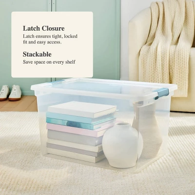 66qt Clear Storage Bin With Latches - Brightroom™ 5 66qt Clear Storage Bin With Latches - Brightroom™ - Image 3