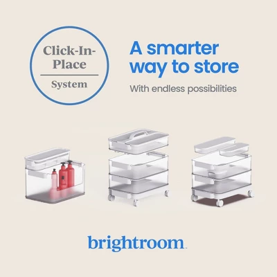 7pc Click In Place Rolling Storage Cart Kit Plastic Storage Home And Office Organization - Brightroom™ 12 7pc Click In Place Rolling Storage Cart Kit Plastic Storage Home And Office Organization - Brightroom™ - Image 10