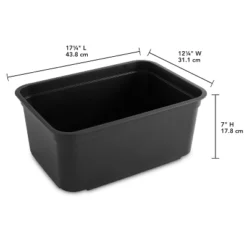 Folio Heavy Duty Storage Bin - Brightroom™: Black Plastic, Stackable, Portable, Universal Storage, 18.6 Volume Capacity 21 Folio Heavy Duty Storage Bin - Brightroom™: Black Plastic, Stackable, Portable, Universal Storage, 18.6 Volume Capacity -Brightroom GUEST 816e71c3 030d 4166 abad e1eb1be7214f