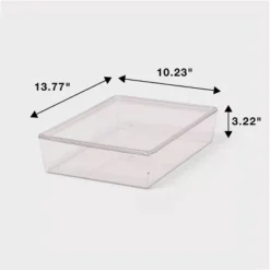 6L Stacking Clear Bin With Lid - Brightroom™: PET Material, Stackable Storage For Crafts & Cleaning Supplies 9 6L Stacking Clear Bin With Lid - Brightroom™: PET Material, Stackable Storage For Crafts & Cleaning Supplies -Brightroom GUEST 83c1b48c 9969 4396 8a0e 3b3350431ffc
