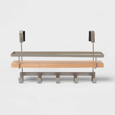 Shelf Rack With 5 Hooks - Brightroom™ 5 Shelf Rack With 5 Hooks - Brightroom™ - Image 3