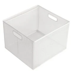10" X 14" X 13.25" Mesh Crate File Box White - Brightroomâ„¢