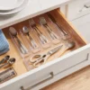 6 Compartment Plastic Drawer Flatware Organizer - Brightroom™: Clear In-Drawer Silverware Tray, Contemporary Style 1 6 Compartment Plastic Drawer Flatware Organizer - Brightroom™: Clear In-Drawer Silverware Tray, Contemporary Style -Brightroom GUEST 8737b864 9b43 4839 868b 0b77bc788f71