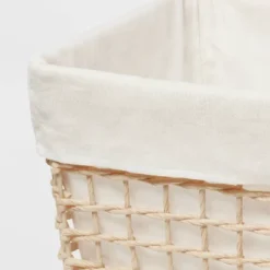 L Tapered Woven Basket With Liner - Brightroom™ 5 L Tapered Woven Basket With Liner - Brightroom™ -Brightroom GUEST 87d544dc 0366 4eb6 bebe d7b23f808e05