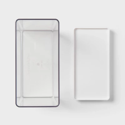 4.3qt Plastic Food Storage Canister - Brightroom™: Kitchen Organization, Clear Pantry Canister 4 4.3qt Plastic Food Storage Canister - Brightroom™: Kitchen Organization, Clear Pantry Canister - Image 2