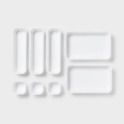 8pc Plastic Drawer Organizer Set White - Brightroom™: Modern In-Drawer Flatware Storage, Multiple Compartments, Dishwasher-Safe 7 8pc Plastic Drawer Organizer Set White - Brightroom™: Modern In-Drawer Flatware Storage, Multiple Compartments, Dishwasher-Safe -Brightroom GUEST 8a05cd16 2477 4b31 b944 8d38c9b0bb9c