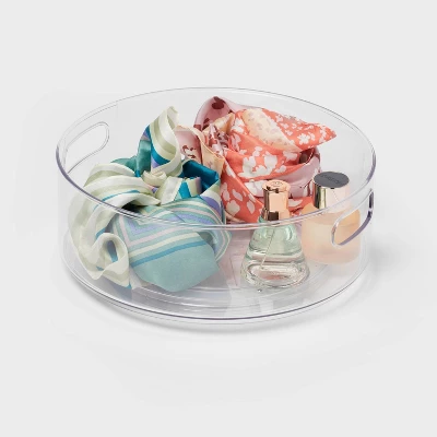 All Purpose Turntable Storage Clear - Brightroom™: PETG Utility Bin, 12"x12", 486 Volume, Spot Clean 5 All Purpose Turntable Storage Clear - Brightroom™: PETG Utility Bin, 12"x12", 486 Volume, Spot Clean - Image 3