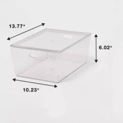 11L Stacking Clear Bin With Lid - Brightroom™ 9 11L Stacking Clear Bin With Lid - Brightroom™ -Brightroom GUEST 973f29b9 9d5b 46f2 aff6 041608213023