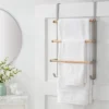 Over The Door Tiered Towel Rack With Wood - Brightroom™ 1 Over The Door Tiered Towel Rack With Wood - Brightroom™ -Brightroom GUEST 98778a7f 8e0c 4c4a 9552 90944b50a1f8