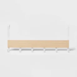 Large Over The Door Hook With Wood 6 Hooks - Brightroom™ 11 Large Over The Door Hook With Wood 6 Hooks - Brightroom™ -Brightroom GUEST 99ff13ee f6df 4e2f 94c3 9735feeec267