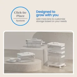 Click In Place Slim Lid With Handle For Plastic Storage Bins Home And Office Organization White- Brightroom™ 13 Click In Place Slim Lid With Handle For Plastic Storage Bins Home And Office Organization White- Brightroom™ -Brightroom GUEST 9b117da7 de31 44f7 820f 86816c82a819