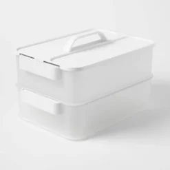 Click In Place 10qt Clear Plastic Storage Bin With White Latch For Home And Office Organization - Brightroom™ 13 Click In Place 10qt Clear Plastic Storage Bin With White Latch For Home And Office Organization - Brightroom™ -Brightroom GUEST 9cba3c80 559f 4a6f 8866 9b83e25124c3