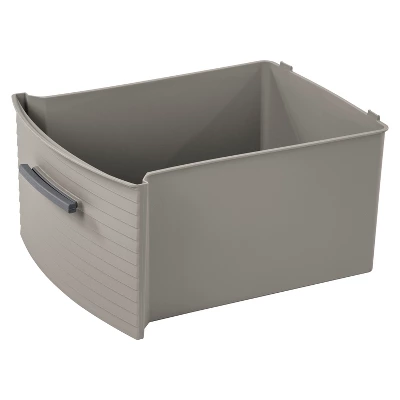 4 Drawer Weave Tower Dark Gray - Brightroom™: Plastic Storage Organizer, Portable Utility Drawers, Universal Storage 10 4 Drawer Weave Tower Dark Gray - Brightroom™: Plastic Storage Organizer, Portable Utility Drawers, Universal Storage - Image 8