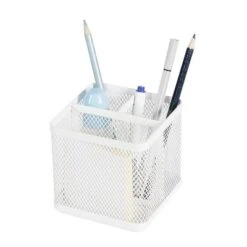 Mesh Pencil Holder White - Brightroom™: Steel Desk Organizer, Pen Holder, Pencil Cup, 3.98" Height, Width & Depth 9 Mesh Pencil Holder White - Brightroom™: Steel Desk Organizer, Pen Holder, Pencil Cup, 3.98" Height, Width & Depth -Brightroom GUEST a2df1dc5 aa68 4aeb 92f6 73354c8ececb