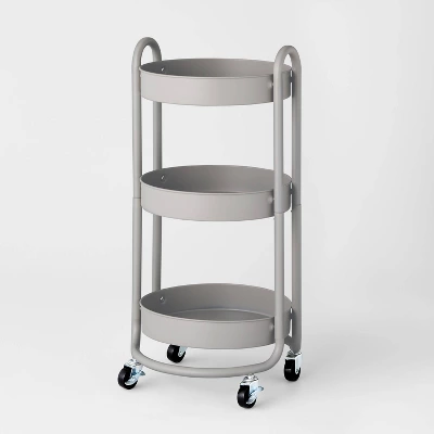 3 Tier Round Metal Utility Cart - Brightroom™ 6 3 Tier Round Metal Utility Cart - Brightroom™ - Image 4