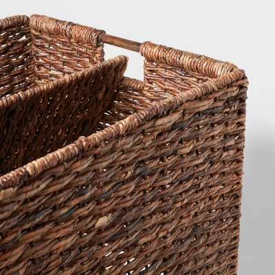 Woven Abaca Folding Lidded Cube Brown - Brightroom™ 4 Woven Abaca Folding Lidded Cube Brown - Brightroom™ - Image 2