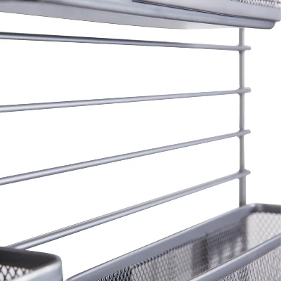 Mesh Additional Wall Organization Tools Silver - Brightroom™: Steel Desk & File Organizer For Office Supplies 5 Mesh Additional Wall Organization Tools Silver - Brightroom™: Steel Desk & File Organizer For Office Supplies - Image 3