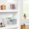 Small Stackable Bins Front Opening Clear Plastic - Brightroom™ 2 Small Stackable Bins Front Opening Clear Plastic - Brightroom™ -Brightroom GUEST a756acea 21b1 4d19 8c7f 2fcf21a22895