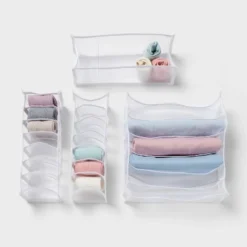Mesh Drawer Organizer Inserts 4pk - Brightroom™ 7 Mesh Drawer Organizer Inserts 4pk - Brightroom™ -Brightroom GUEST a9241538 50f3 482b 8d66 993a646b83f5