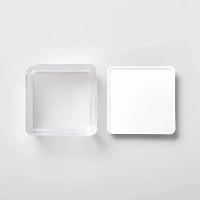 2.75c Short Square Plastic Food Storage Container - Brightroom 4 2.75c Short Square Plastic Food Storage Container - Brightroom - Image 2