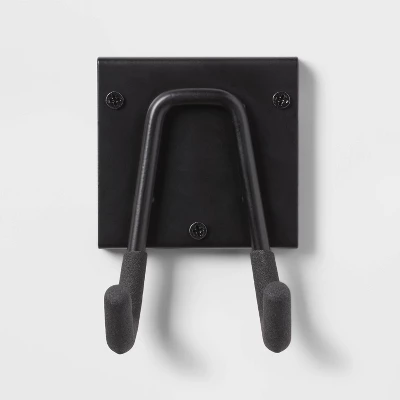 Multi-Purpose Short Garage Tool Hook - Brightroom™: Steel Utility Storage Rack, Black, 30lb Capacity, Powder-Coated Finish 4 Multi-Purpose Short Garage Tool Hook - Brightroom™: Steel Utility Storage Rack, Black, 30lb Capacity, Powder-Coated Finish - Image 2