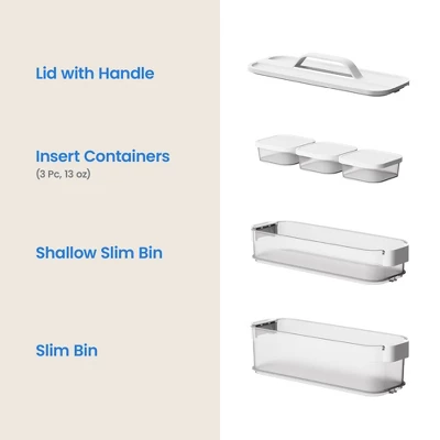 6pc Click In Place Slim Toolbox Kit Plastic Storage Home And Office Organization - Brightroom™ 8 6pc Click In Place Slim Toolbox Kit Plastic Storage Home And Office Organization - Brightroom™ - Image 6
