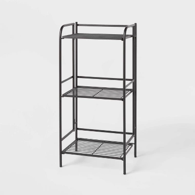 Folding 3 Shelves Black - Brightroom™ 5 Folding 3 Shelves Black - Brightroom™ - Image 3