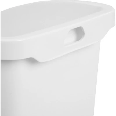 Under Sink Waste And Sorting Can - Brightroom™: Compact Kitchen Trash Can, 5.8 Gallon, White, Textured Finish 8 Under Sink Waste And Sorting Can - Brightroom™: Compact Kitchen Trash Can, 5.8 Gallon, White, Textured Finish - Image 6