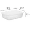 28qt Clear Under Bed Storage Box White - Brightroom™