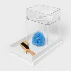 Medium Gliding Tray With Bin Clear - Brightroom™ 8 Medium Gliding Tray With Bin Clear - Brightroom™ -Brightroom GUEST af9639c7 8c1a 424d 8a04 5366991626a1