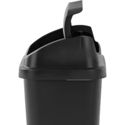 7.8gal Swing Top Waste Can Black - Brightroom™: Indoor Trash Bin With Lid, Textured Plastic, 21.375" Height 13 7.8gal Swing Top Waste Can Black - Brightroom™: Indoor Trash Bin With Lid, Textured Plastic, 21.375" Height -Brightroom GUEST b36643ae 46dc 4664 9e1d cea91331967a