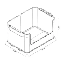 Click In Place 20.7qt Clear Open Front Plastic Storage Bin For Home And Office Organization White Latch - Brightroom™ 19 Click In Place 20.7qt Clear Open Front Plastic Storage Bin For Home And Office Organization White Latch - Brightroom™ -Brightroom GUEST b5203004 6bb6 4dae 9287 a90f0f9704fd