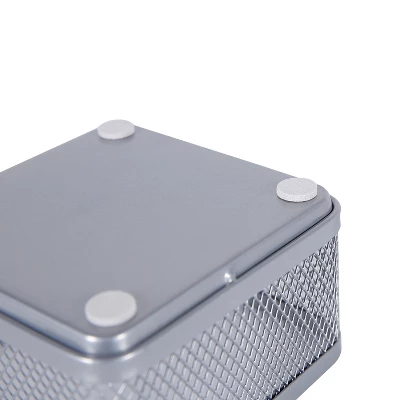 Mesh Desk Organizer Silver - Brightroom™: Steel Office Supplies, Desk Drawer Organizer, 8"x8"x4.5" 5 Mesh Desk Organizer Silver - Brightroom™: Steel Office Supplies, Desk Drawer Organizer, 8"x8"x4.5" - Image 3