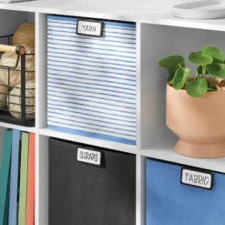 Small Bin Labels 3pk Black - Brightroom™