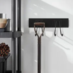 Multi-Purpose Long Garage Tool Hook - Brightroomâ„¢: Steel Utility Storage Rack For Garage Organization, Black